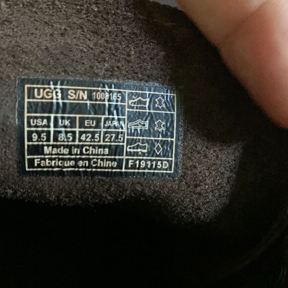 Men's UGG Australia Steiner Hi Top Boot Stout Suede Size 9.5 - Picture 10 of 10